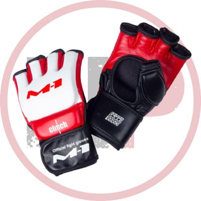 Перчатки для смешанных единоборств Clinch M-1 Global C688 (Белый/Красный/Черный S)